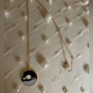 Jo and Company 1989 Vinyl Disc Necklace